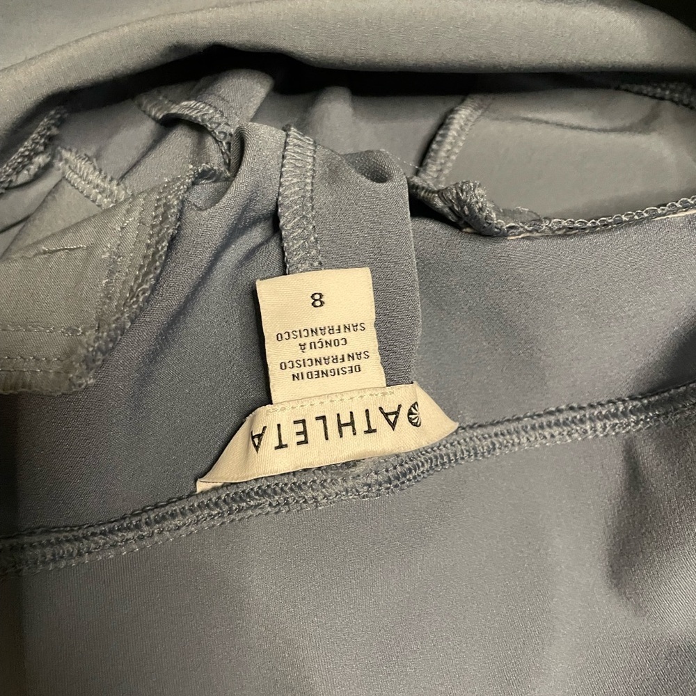 Athleta Women's Slate Gray Straight Leg Pants - Picture 4 of 4